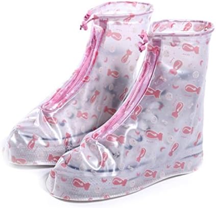 מרפא 2 זוגות ילדים מכסה נעליים סיליקון כיסויי נעל גשם מכסים מכסה נעליים בבית חולים כיסויי נעליים לשימוש חוזר כיסויי גשם מגפי