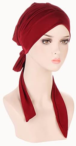 כובע ראש מזדמן של נשים מכסה ראש מכסה מוסלמי כובע ראש טורבן כובע טורבן כובעים ריקים לגברים