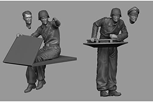 גודמואל 1/35 מלחמת העולם השנייה גרמנית טנק חייל טכנאי שרף דמות / אינו מורכב ולא צבוע חייל מיניאטורי ערכת