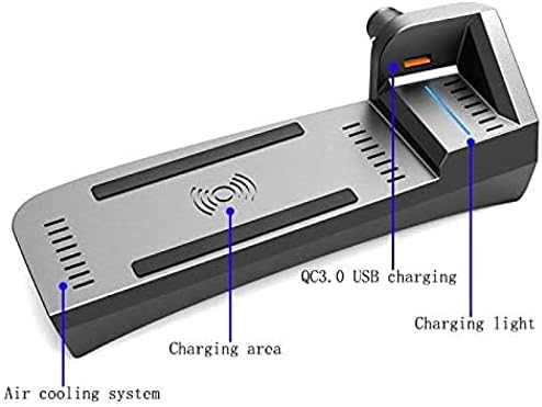 מטען אלחוטי לרכב, עבור אאודי A3 עם 18W QC3.0 יציאות USB 15W QC3.0 טעינה מהירה טעינה.