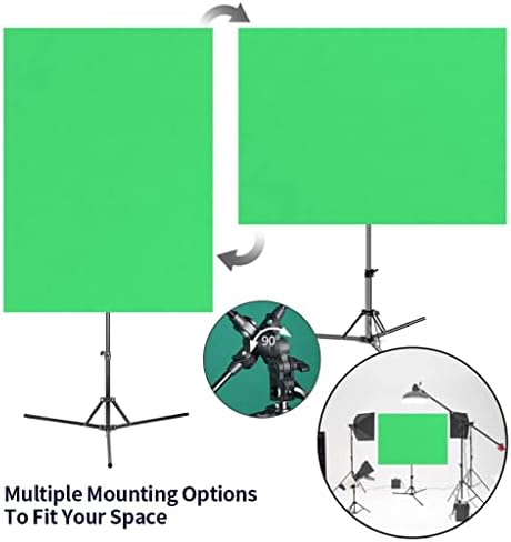 Llamn 150x200m רקע מסך ירוק עם מעמד 4: 3 פורמט מצב אופקי/אנכי בד עמיד בקמטים לסרטוני משחק