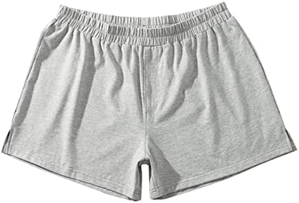 BMISEGM בגדי ים גברים גברים קיץ צבע אחיד מכנסי כותנה רצועה אלסטית רופפת מכנסיים קצרים קטנים יבש יבש מהיר
