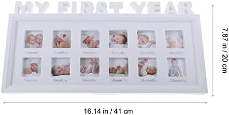 Homoyoyo אמא מתנות ליום הולדת מתנות לתינוק מסגרת תמונה 12 חודשים מסגרת צילום פלסטיק תינוקת ליבלי השנה הראשונה