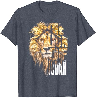 ישו האריה של יהודה הנוצרי מתנה עבור גברים נשים חולצה