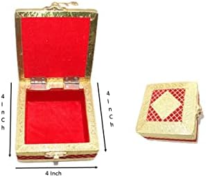 חטיבה עיצוב פרחי עץ מעץ תכשיטים קופסת תכשיטים קופסת פרי יבשה, קופסת מתנה של דיוואלי, קופסת לטובת חתונה, קופסת מתנה מעוצבת