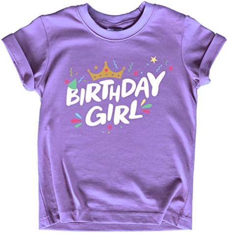 חולצת ילדת יום הולדת כתר הראשון הראשון השני שני תלבושת יום הולדת לפעוטות ה -5 ה -5