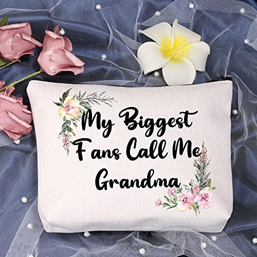 Levlo סבתא מצחיקה סבתא אידיאלית מתנה האוהדים הגדולים ביותר שלי קוראים לי סבתא/ננה/מימי/אומה תיקי איפור