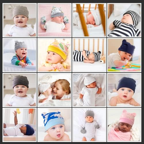 דוב חמוד אוזן כובע תינוקות שזה עתה נולד וכפפות אנטי-סקרטן מוגדרים ל -0-3 חודשים בנים ונערות