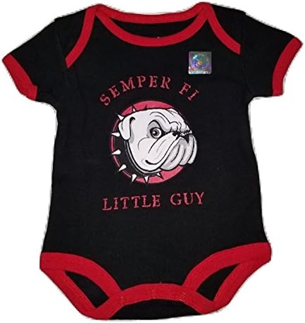 TC Bulldog U.S.M.C. Semper fi בחור קטן בגד גוף תינוק