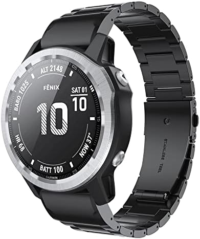 Ttucfa 26 22 20 ממ שעון שעון עבור Garmin fenix 7x 7 7S 6x 6S צפה מהיר שחרור מהיר להקת כף היד נירוסטה לפניקס 5x 5 3HR 5S