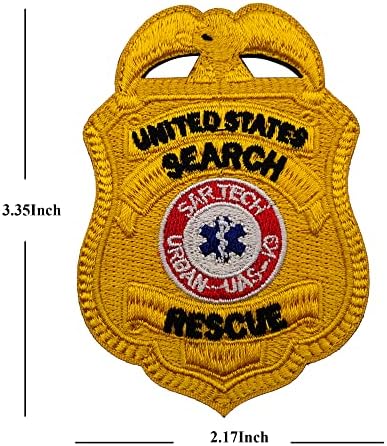 K9 כלב ארצות הברית ארצות הברית חיפוש והצלה טלאים רקומים טקטי מורל טקטי סמל צבאי מחייבים וו וולאה מגובים תגים