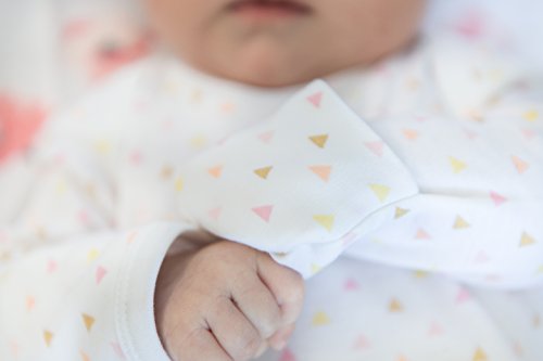 שמלת כותנה לתינוקות של תינוקות עם שרוולי קיפול קיפול, קיפודים זעירים, שחור, יילוד