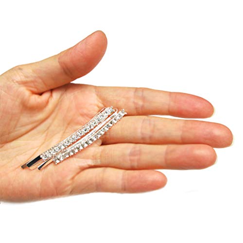 Luxxii Rhinesestone Crystal Crystal Hair Clip Clip Clip PIN