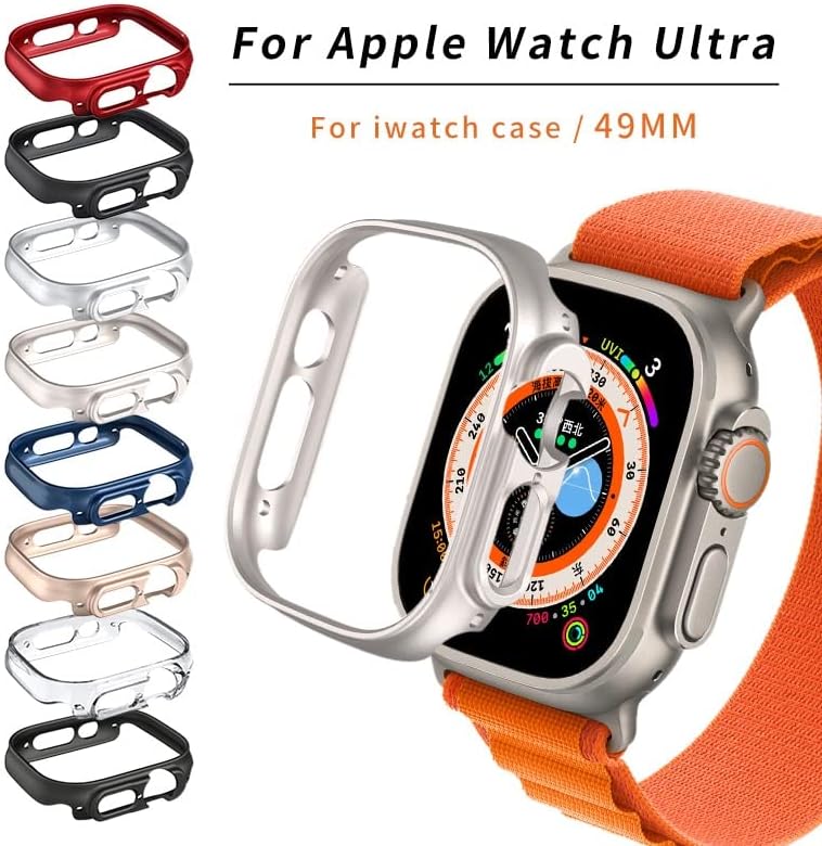 כיסוי דיפרו עבור Apple Watch Ultra 49 ממ מחשב קשה מגן על פגוש מסגרת חלולה עבור IWatch 8 Ultra Case