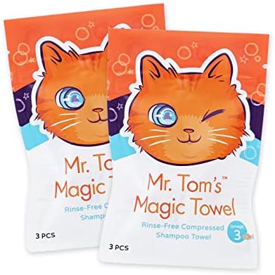 טום קסם מגבת - לשטוף-משלוח דחוס שמפו מגבת לחתולים וכלבים-חתול לשטוף בד עבור כלב וחתול יבש לשטוף - חתול שמפו מגבת לחיות