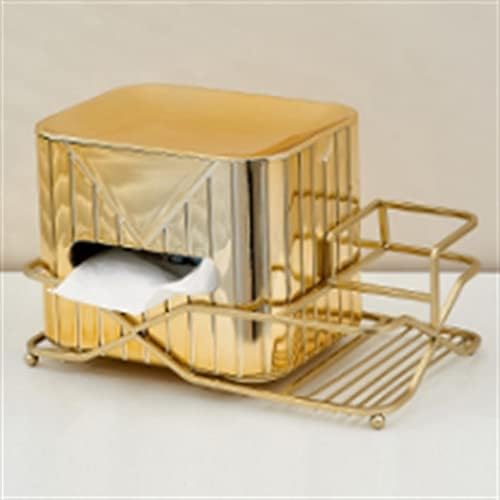 ZCMEB צבע זהב ביתי קופסת קופסת מטבח שולחן מפית מפית אמבטיה מחזיק נייר טואלט סלון רקמות קופסאות אחסון רקמות.