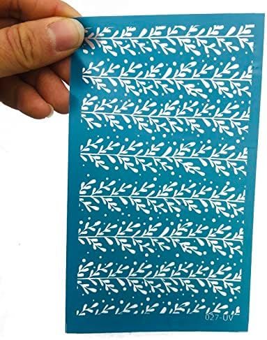 שבלונות מסך משי, העברה לשימוש חוזר בחימר M-Seash Silkscreen Print, עבור קישוטי תכשיטים של חולצות טריקו עגילי DIY