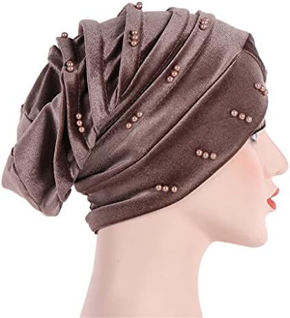 XDSDDS אופנה משי משיי גדול לנשים סאטן מצנבים מרופדים כובע שינה כובע חורף כובע חורף ליידי טורבן עטיפת ראש עטיפת שיער