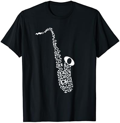 סקסופון ג ' אז מוסיקה הערות מוסיקאי סקסופוניסט מתנה חולצה