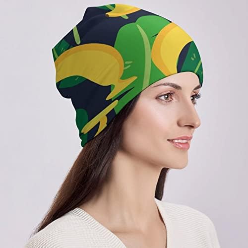 באיקוטואן טרופי בננה הדפסת כפת כובעי גברים נשים עם עיצובים גולגולת כובע