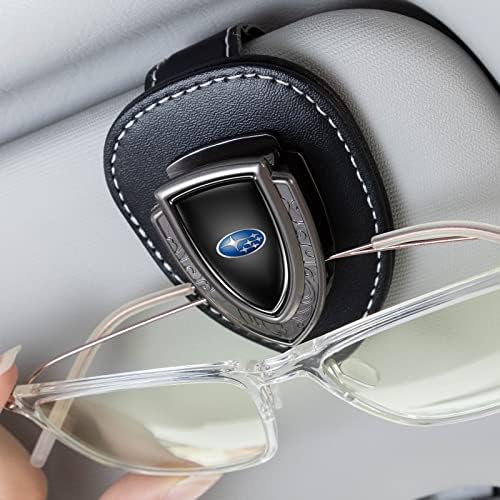 מחזיק משקפי שמש לרכב, מחזיקי משקפי עור עבור Subaru Ascent Brz Crosstrek Forester Impreza Legacy Outback WRX