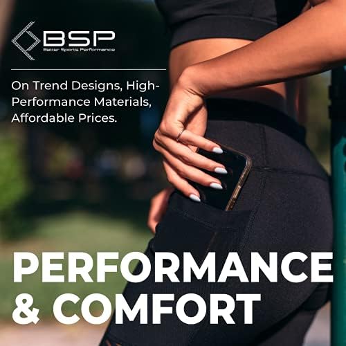 BSP ביצועים טובים יותר של ספורט ספורט חותלות אימון נשים - מכנסי אימון נשים עם רשת וכיסים, חותלות אימון לנשים