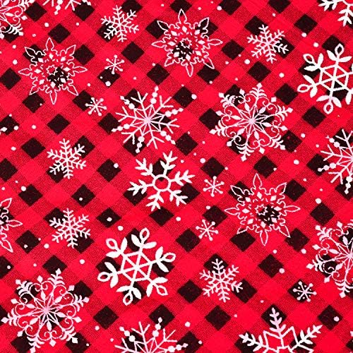 חצאית עץ חג המולד הלא ארוגים בחצאית, חצאיות עץ שלג אדומות ולבנות מסורתיות לקישוטים לחג המולד
