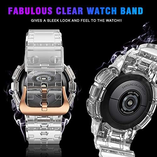 ANCOOL תואם ל- Galaxy Active 2 40 ממ להקה, להקת Watch Clear עם החלפת מארז מגן עבור Samsung Galaxy Active 2 40mm