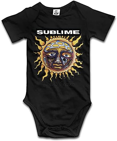 Balalaxka sublime 40 גרם לחופש יוניסקס יומנה בתים יולדת תינוקת תינוקת קצרה שרוול אחד שחור, 6-12 חודשים