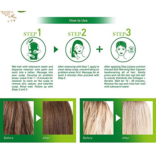חובה כפולה אומג 3 ב-1 מרפאת שיער עצמי לטיפול בקרקפת