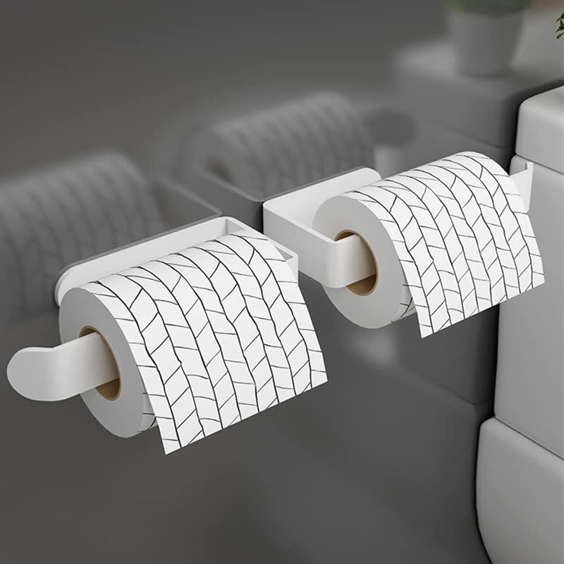 מתלה מגבת Krivs טואלט רקמת נייר מחזיק נייר מגבת מתלה קיר קיר רכוב אמבטיה שחור לבן אביזרי מטבח.