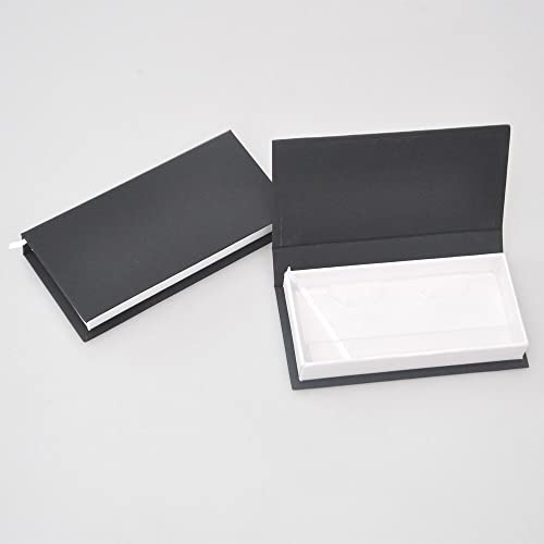 שווא ריס אריזה שחור לבן תיבת לאש מלבן קופסות פו 25 ממ ריסים מגנטי אחסון מקרה