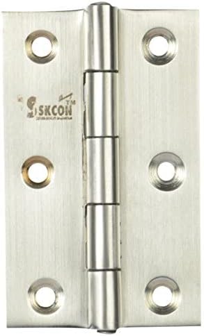 Ssiskcon 3 אינץ 'x 5/8 x 5/8 דלתות צירים 15 ארון מראה נירוסטה 32 קופסת קיפול קיפול כסף מקורה חיצוני מקורה, חבילה של 1