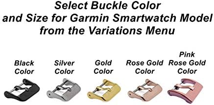זמש אפור של ניקסטון עם תפרים לבנים תואם פס עור Garmin Vivomove 3s ו- Vivoactive 4S Smartwatch Strap B18