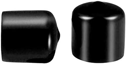 בורג חוט הגנת שרוול גומי עגול צינור בורג כובע כיסוי ידידותית לסביבה שחור 23 ממ מזהה 100 יחידות