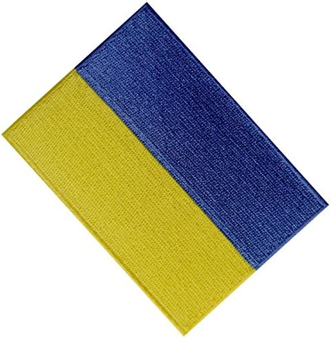 דגל אוקראינה טלאי רקום ברזל אוקראיני לתפור על הסמל הלאומי