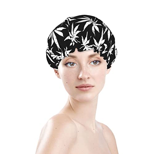 נשים לשימוש חוזר כובע שיער שולי שיער וינטג 'לבן מריחואנה שכבות כפולות