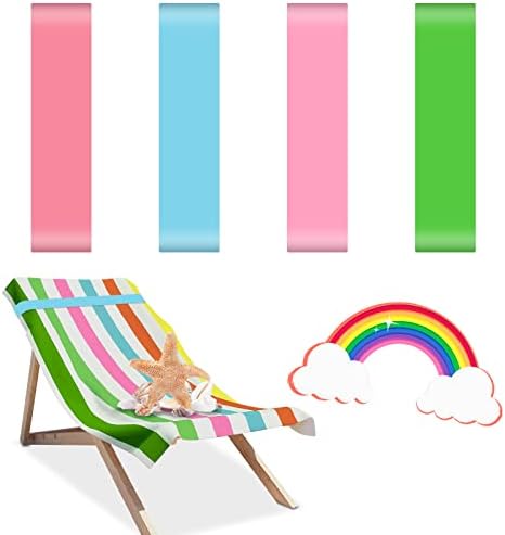 רצועות מגבות לחוף שייט ובכיסאות בריכה ， צבע ירוק/אפרסק/להקות מגבות ורודות/כחולות לכיסאות חוף שייט ， רצועות כיסא חוף סיליקון