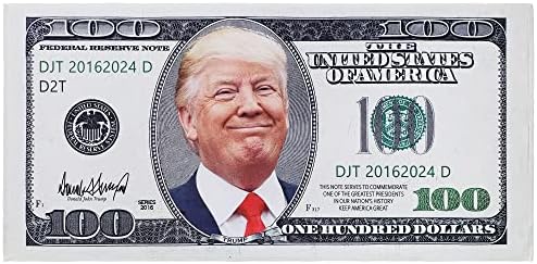 דונלד טראמפ 100 דולר ביל חוף מגבת 30 x 60 אינץ