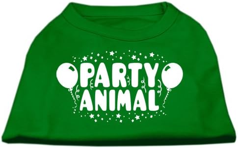 מוצרי חיות מחמד של מירג 'מסיבת חיה מסך חיה חולצת הדפס אמרלד ירוק LG