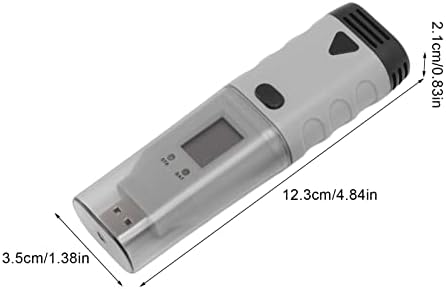 FDIT טמפרטורת USB לחות נתונים דיגיטלי לוגר מקליט לשימוש חוזר מדידה מד מדידה ABS ABS עט גודל מדחום נייד היגרומטר