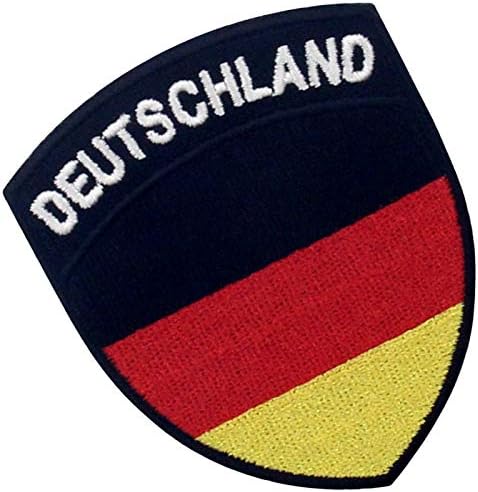 טלאי דגל מגן גרמניה גרמניה ברזל אפליקציות רקום על תפירה על סמל לאומי גרמני