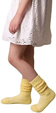 AWS/AMERICAN COTTON ילדים גרבי גרביים ארוכות ברך גרביים גבוהות 1 זוגות 3 עד 15