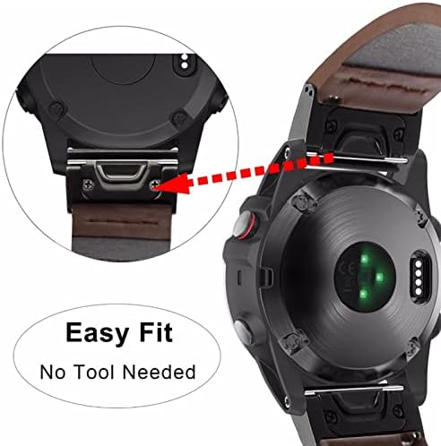 Tioyw Watchband עבור Garmin Fenix ​​6 6x Pro 5 5x Plus 3HR להקה לגישה S62 S60 3 HR צפה מהיר שחרור מהיר רצועת כף היד EasyFit