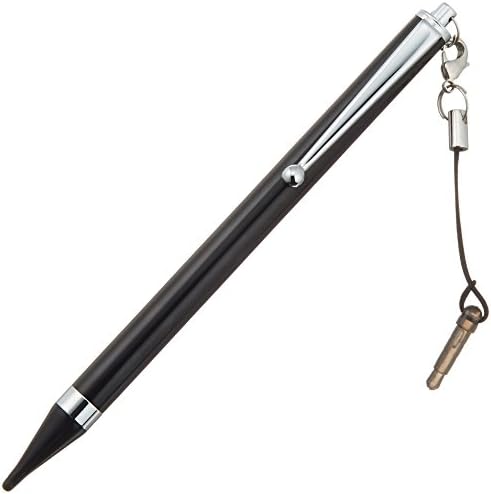 Elecom P-TPLFBK עט מגע, סוג ארוך, דגמים אולטרה עדינים, תואמים, שחור