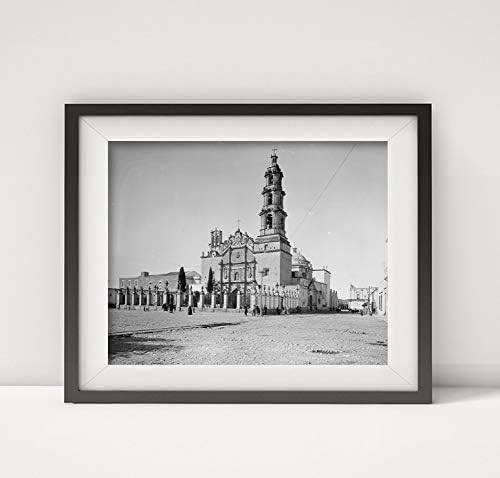 תצלומים אינסופיים 1880 צילום: קתדרלה, Aguascalientes, מבני דת קתוליים, כבישים, פסלים, מקסיקו