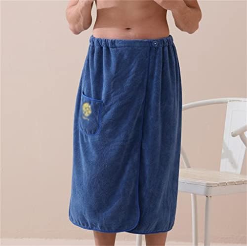 Yfqhdd גברים סופגים ללבוש מגבת אמבטיה לעטוף ללבוש מהיר חצאית אמבטיה מגבת אלמוגים מגבת פליס מגבת