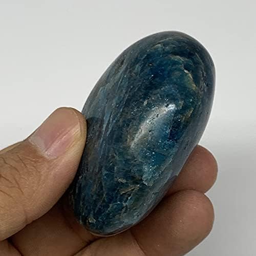 Watangems 119.9 גרם, 2.3 x1.8 x1.1 , אבן דקל כחולה אבן הכחול הושלמה באנרגיה רייקי, אבן מטאפיזית, ממדגסקר, B16377
