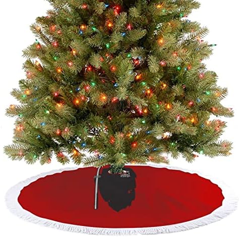 חרץ מוות חצאית עץ חג המולד עגומה לקישוטי מסיבות חג עם תחרה ציצית