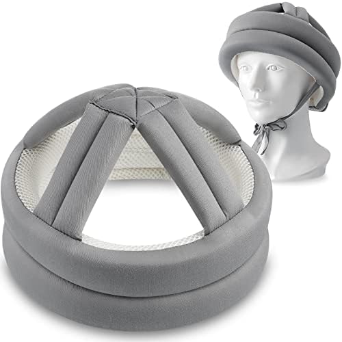 WoAnger 2 PCS אנטי נופל קסדת בטיחות ראש זקנה כובע מגן רך עבה קשישים מתכווננים למניעת ראש הגנה על ראש קסדה